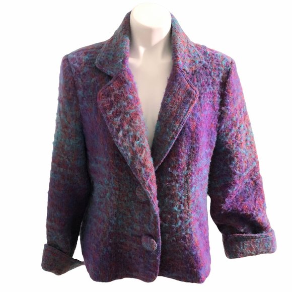 Elegant Purple Women's Blazer - Picture 2 of 9